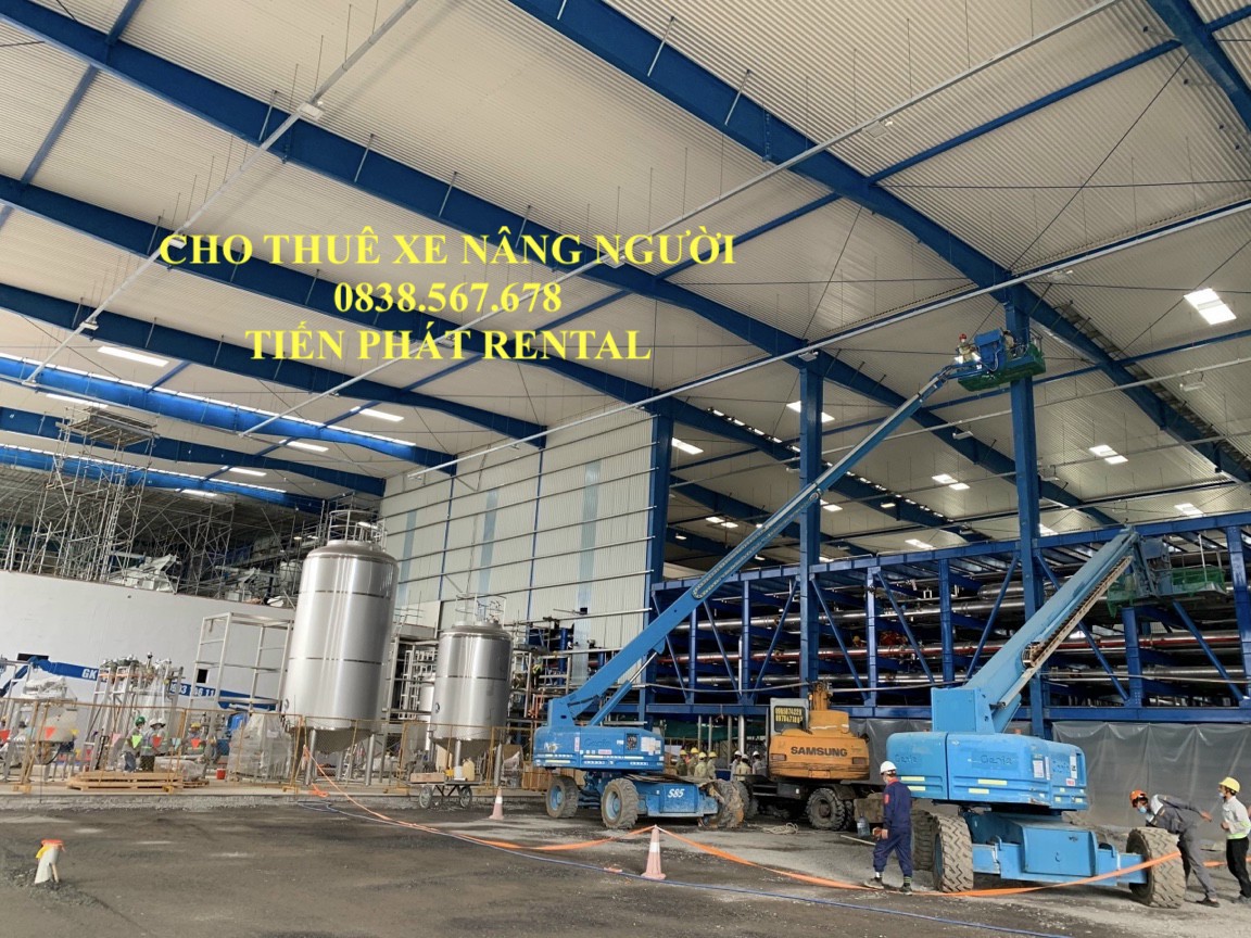 Cho thuê xe nâng người tại Long An 0948.733.999