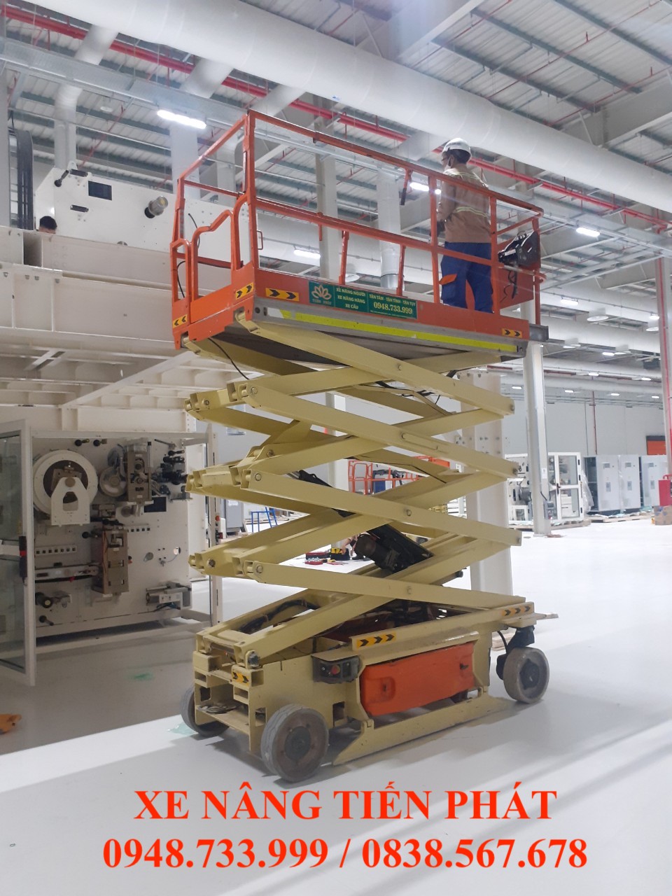 Cho thuê xe nâng người uy tín tại Bến Cát Bình Dương 0838567678