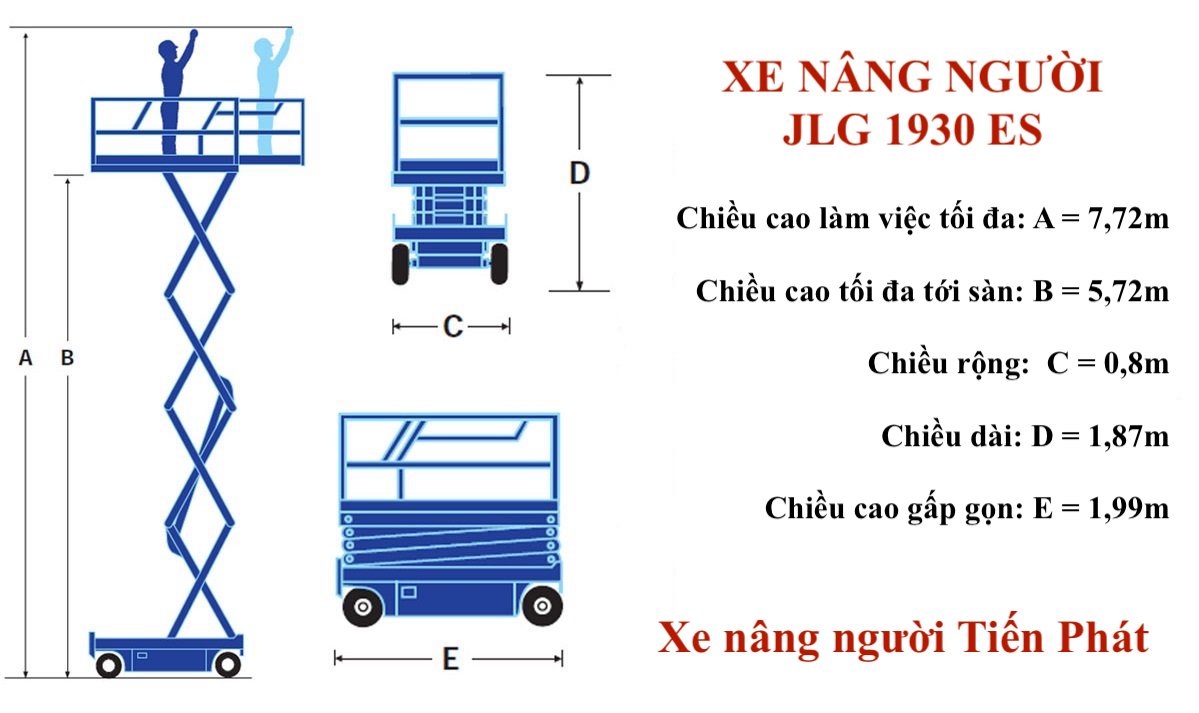 Cho thuê xe nâng người 8m tại Bình Dương
